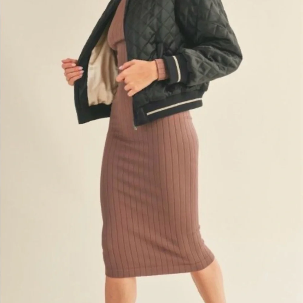 KIMBERLY C Boutique Black Quilted Women's BOMBER Cara Jacket - Picture 6 of 6